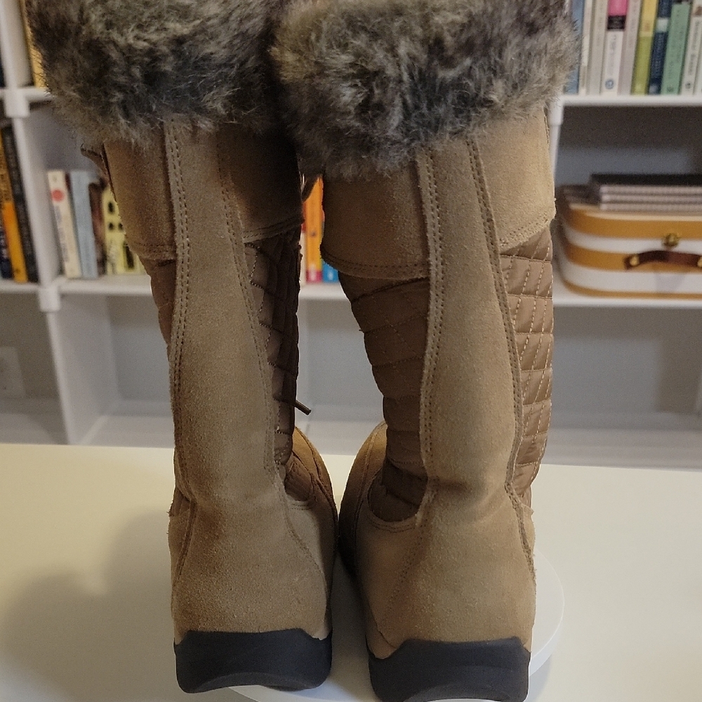 Lands' End Brown Lace Up Boots - Picture 4 of 4